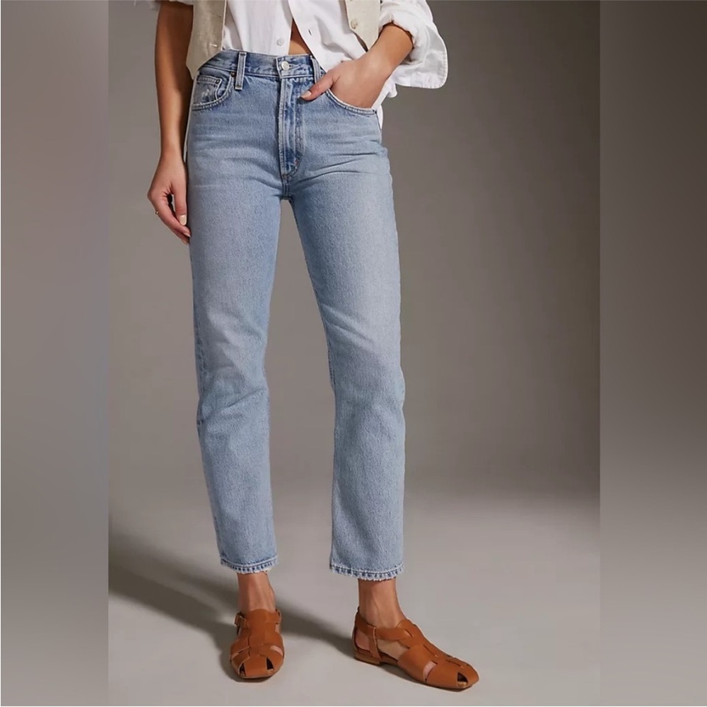 Agolde MIA Jeans Mid Rise Straight Denim Jeans